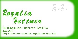 rozalia hettner business card